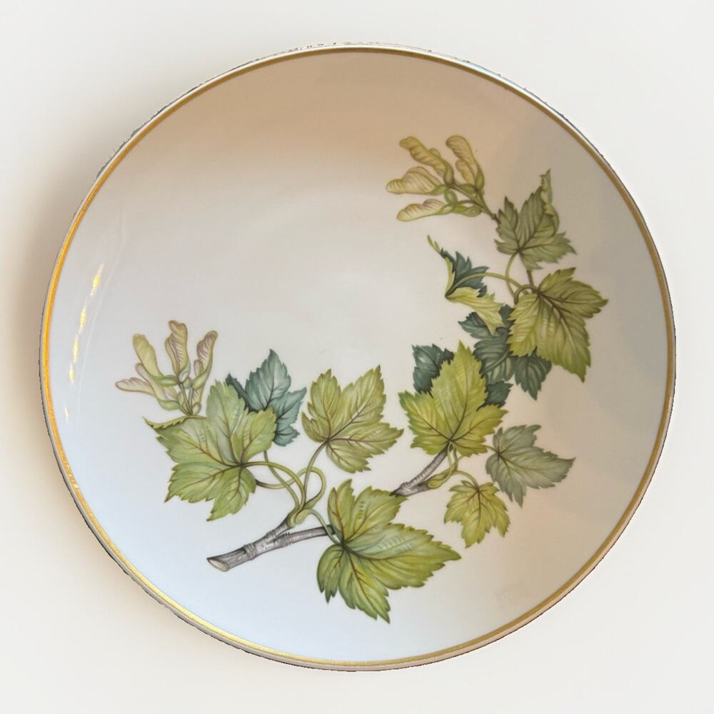 Vintage KPM Print Berlin "Wald in Not" Porcelain Gold Trimmed Plate 9.75”